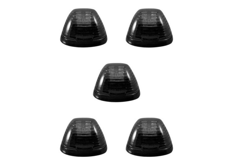 Recon SMOKED LED Cab Light Kit For 1999-2015 Ford Superduty 5 Piece Set-264143BK