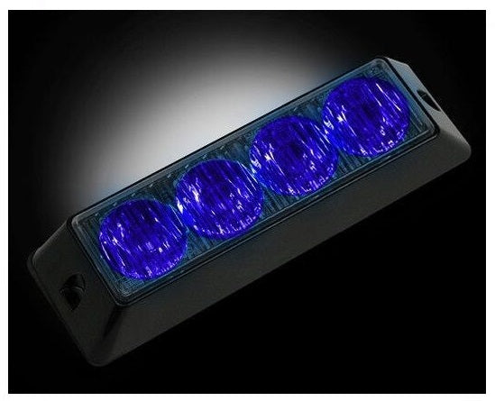 Recon Blue 4-LED 4-Watt 19 Function Strobe Light - 26422BL
