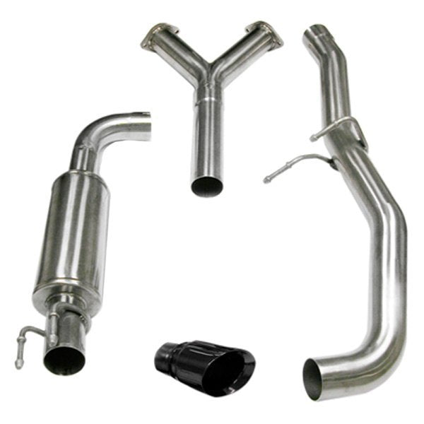 Corsa 304 SS Cat-Back Exhaust System w7Single Rear Exit For Pontiac 04 14185BLK