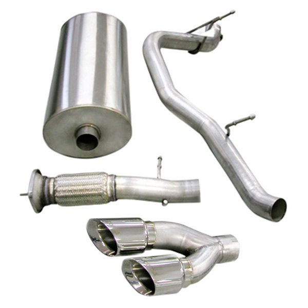 Corsa 304 SS Cat-Back Exhaust System with Dual Side Exit For Cadillac/GMC 14202