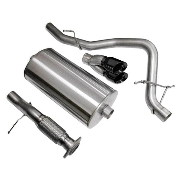 Corsa 304 SS Cat-Back Exhaust System Dual Rear For Tahoe//Yukon 07-08 14207BLK