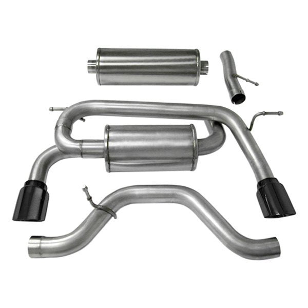 Corsa 304 SS Cat-Back Exhaust System w/Split Rear Exit For Hummer 06-08 14212BLK