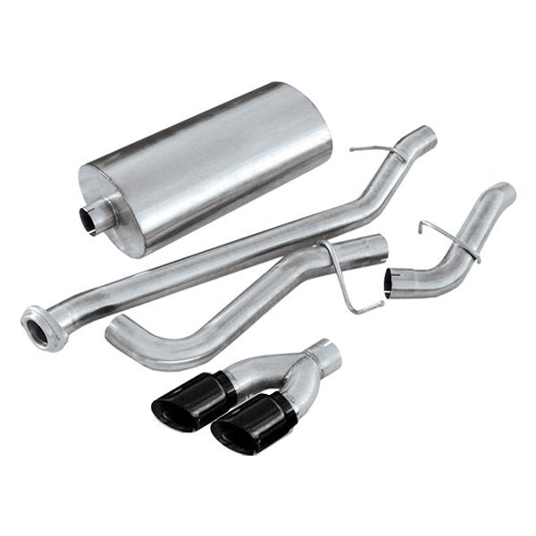 Corsa 304 SS Cat-Back Exhaust System Dual Side Exit For Chevy/GMC 02-06 14237BLK
