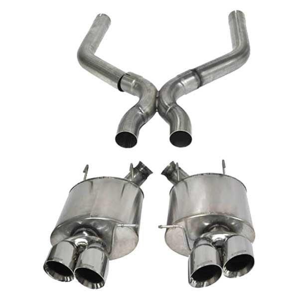 Corsa 304 SS Axle-Back Exhaust System Quad Rear Exit For Mustang 13-14 14323