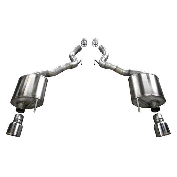 Corsa 304 SS Axle-Back Exhaust System w/Split Rear Exit For Mustang 15-17 14339