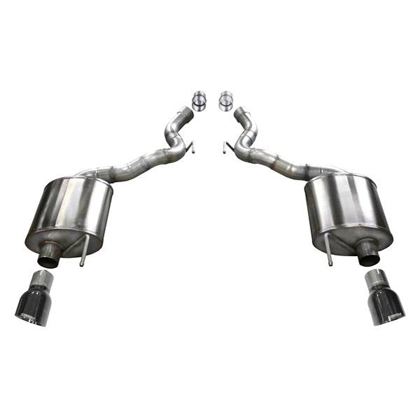 Corsa 304 SS Axle-Back Exhaust System Split Rear Exit For Mustang 15-17 14339BLK