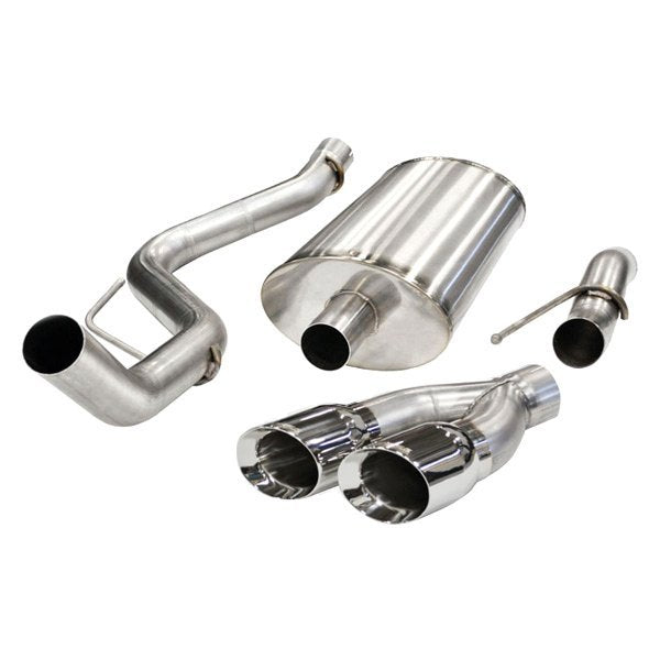 Corsa 304 SS Cat-Back Exhaust System with Dual Side Exit For F-150 09-10 14388