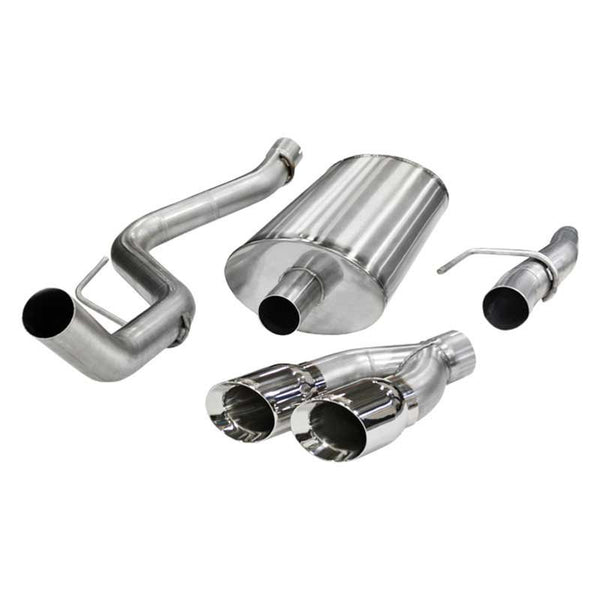 Corsa 304 SS Cat-Back Exhaust System with Dual Side Exit For F-150 11-14 14393