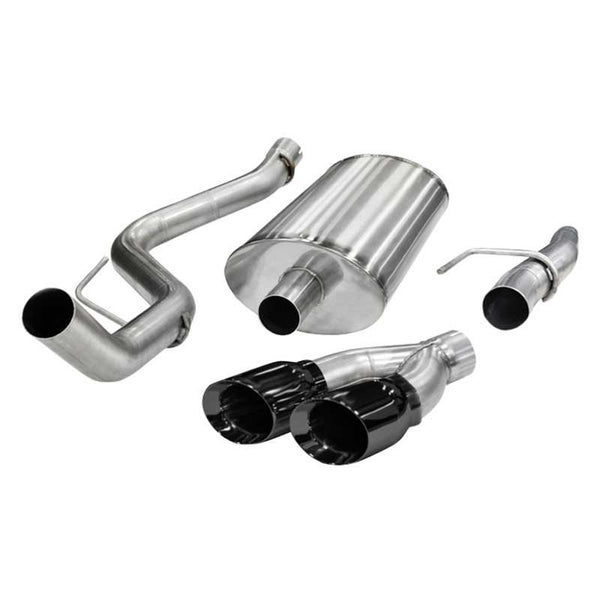 Corsa 304 SS Cat-Back Exhaust System w/Dual Side Exit For F-150 11-14 14393BLK