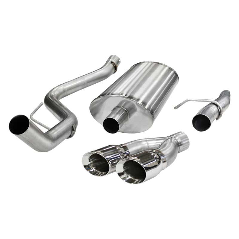 Corsa 304 SS Cat-Back Exhaust System with Dual Side Exit For F-150 11-14 14394