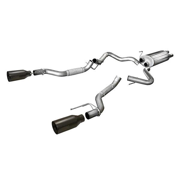 Corsa  304 SS Cat-Back Exhaust System w/Split Rear Exit For F-150 17-19 14397BPC