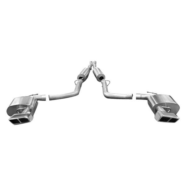 Corsa 304 SS Cat-Back Exhaust System w/Quad Rear Exit For Challenger 11-14 14424