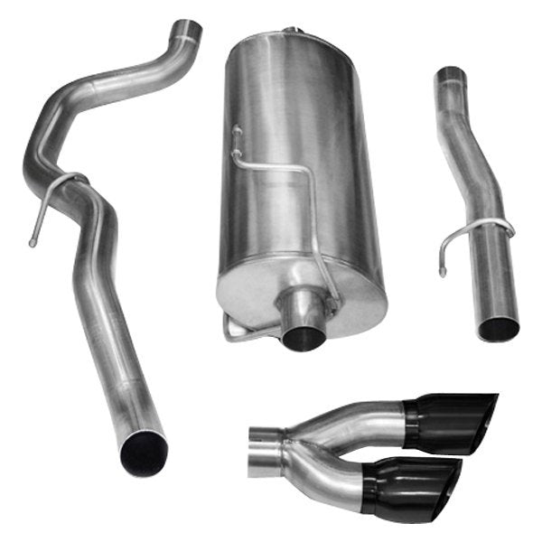 Corsa 304SS Cat-Back Exhaust System Dual Side Exit For Dodghe RAM 10-13 14482BLK