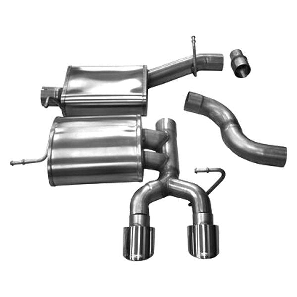 Corsa 304 SS Cat-Back Exhaust System with Dual Rear Exit For Golf 10-11/14 14496