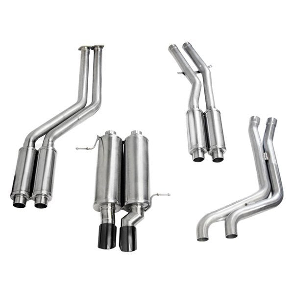 Corsa 304 SS Cat-Back Exhaust System with Dual Rear Exit For BMW 99-06 14551BLK