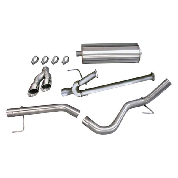 Corsa 304 SS Cat-Back Exhaust System with Dual Side Exit For Tundra 09-10 14572