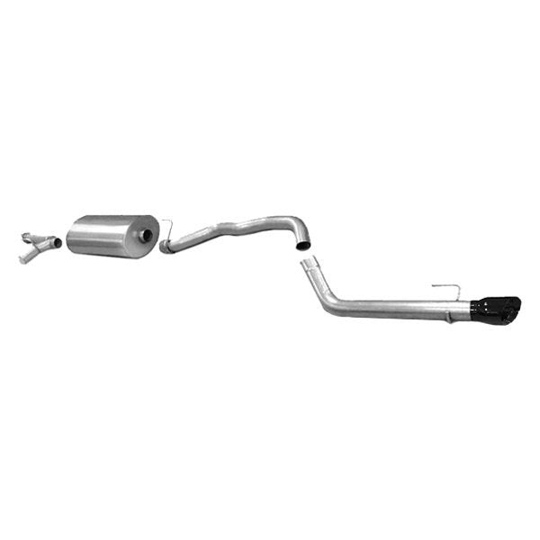 Corsa 304 SS Cat-Back Exhaust System Single Rear Exit For Sequoia 08-20 14573BLK
