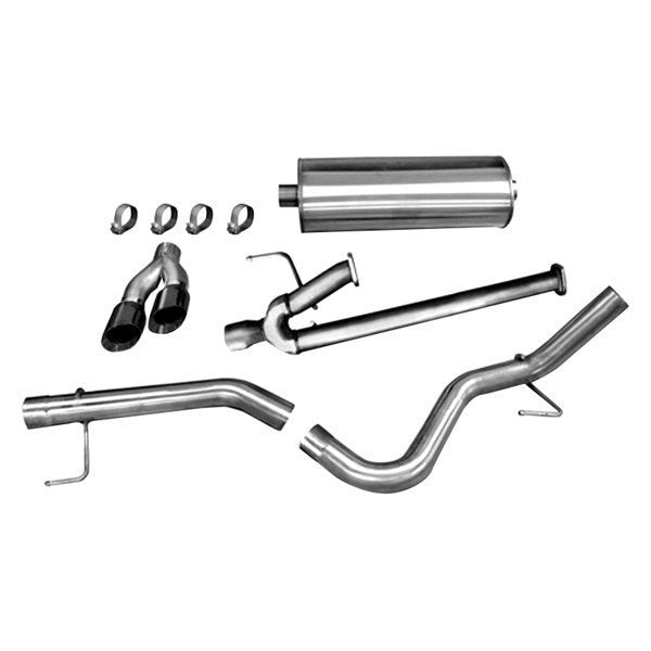 Corsa 304 SS Cat-Back Exhaust System w/Dual Side Exit For Tundra 07-08 14577BLK