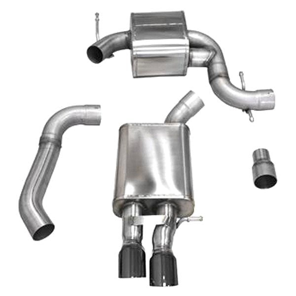 Corsa 304 SS Cat-Back Exhaust System w/Dual Rear Exit For Jetta 06-09 14598BLK