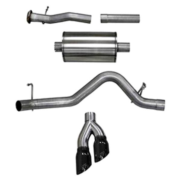 Corsa 304 SS Cat-Back Exhaust System Dual Side Exit For Chevy/GMC 15-16 14744BLK