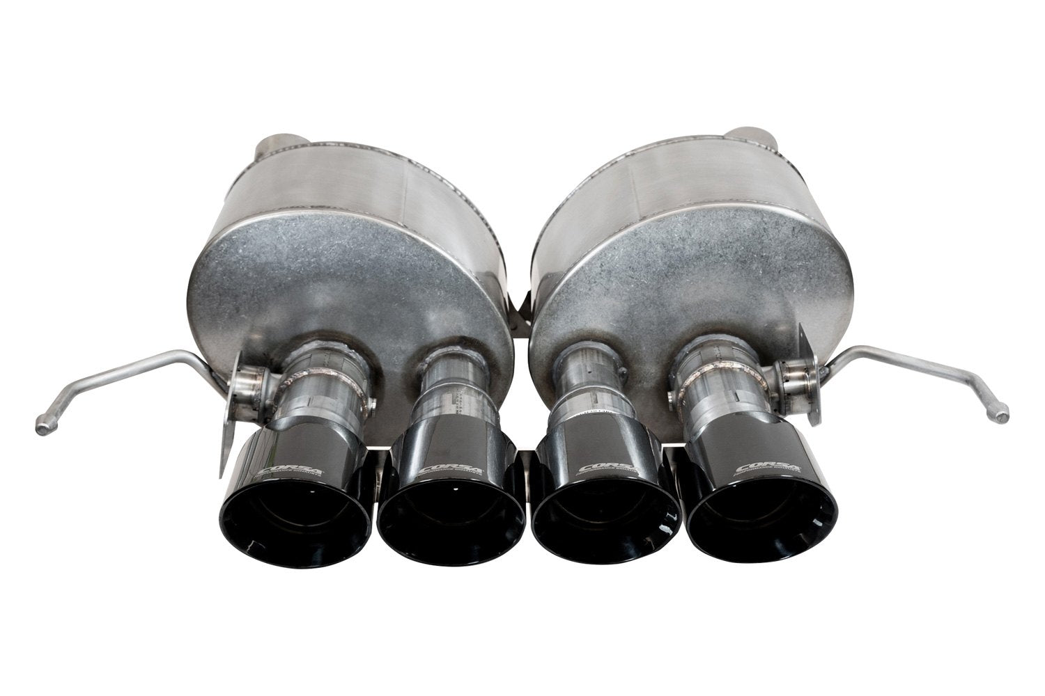 Corsa Active Valve-Back Exhaust System Quad Rear For Corvette 14-19 14776BLK