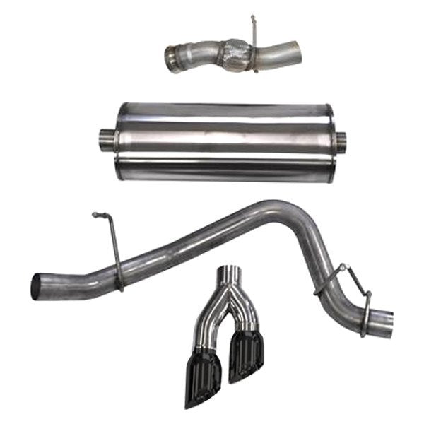 Corsa 304 SS Cat-Back Exhaust System Dual Side For Cadillac/GMC/Chevy 14826BLK