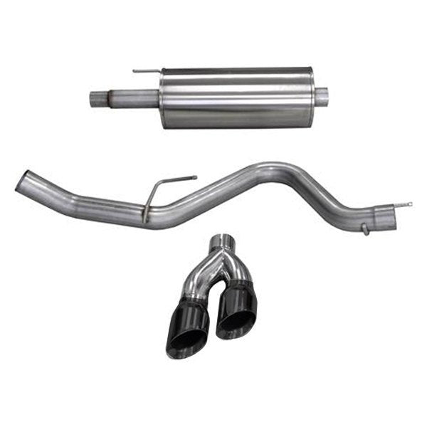 Corsa 304SS Cat-Back Exhaust System Dual Side Exit For Ford F-150 15-20 14836BLK