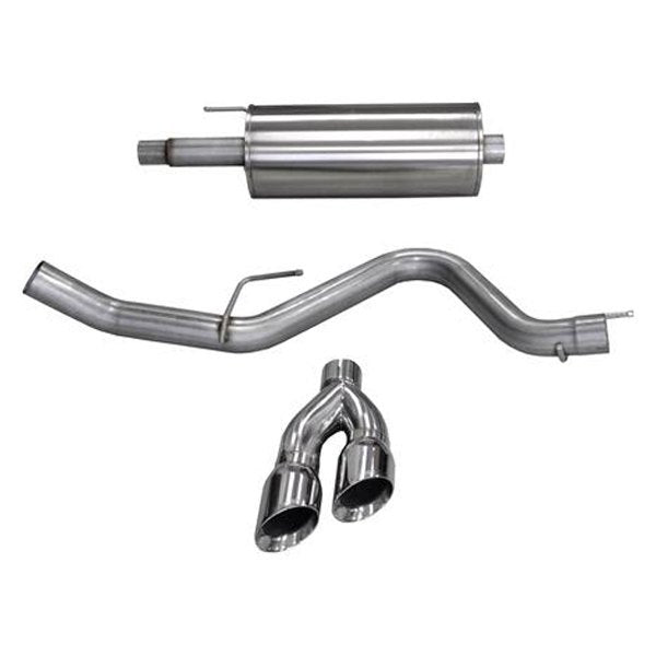 Corsa 304 SS Cat-Back Exhaust System Dual Side Exit For Ford F-150 15-20 14837