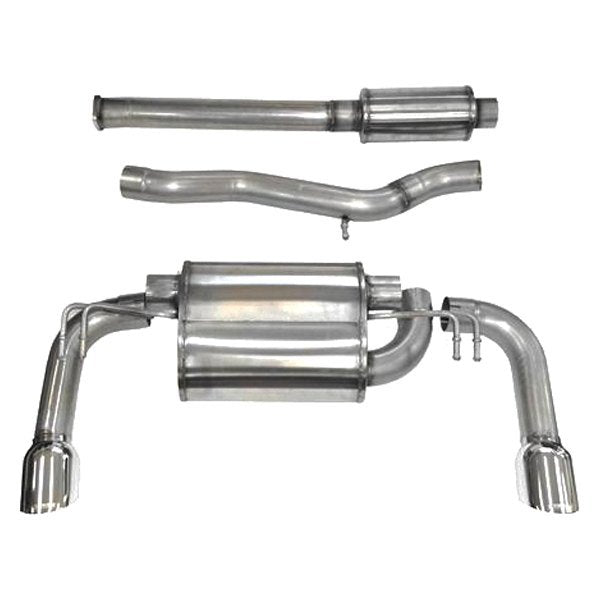 Corsa 304 SS Cat-Back Exhaust System w/Split Rear Exit For Evolution 08-15 14858