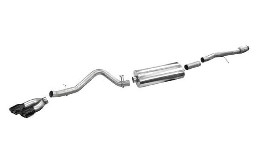 Corsa 304 SS Cat-Back Exhaust System Dual Side Exit For Chevy/GMC 14-19 14866BLK