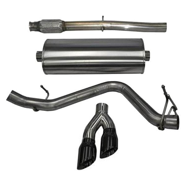 Corsa 304SS Cat-Back Exhaust System Dual Side Exit For Silverado/Sierra 14871BLK