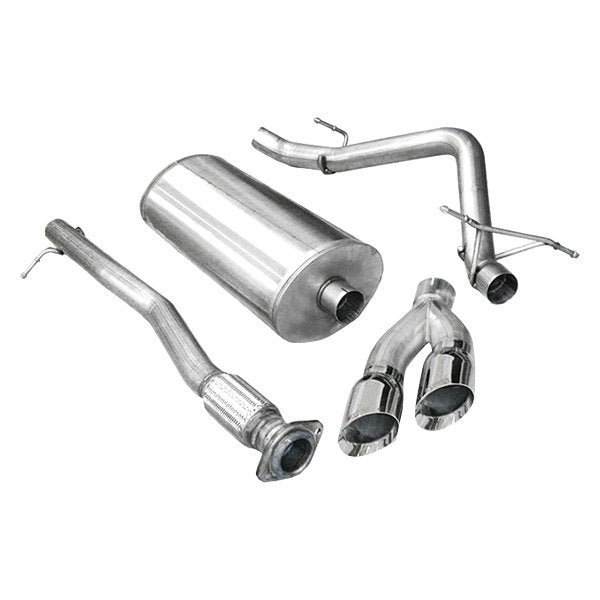 Corsa 304 SS Cat-Back Exhaust System with Dual Side Exit For Chevy/GMC 09 14904
