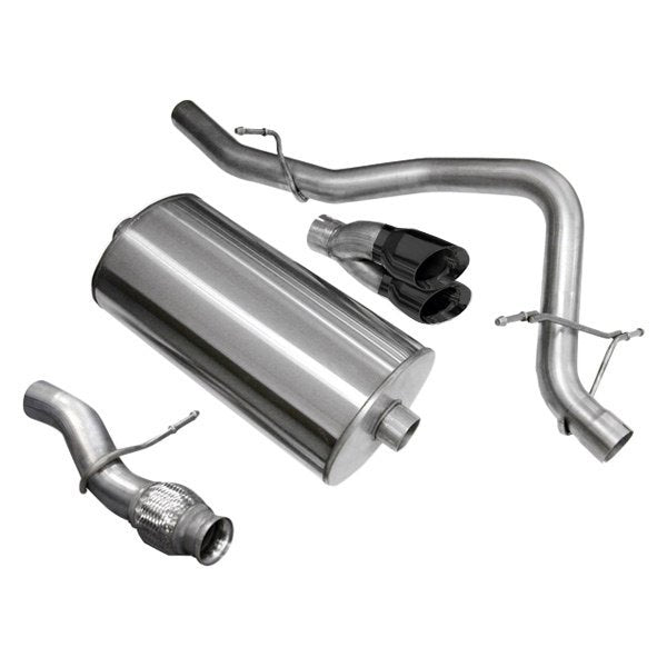 Corsa 304 SS Cat-Back Exhaust System Dual Rear For Tahoe/Yukon 09-14 14912BLK