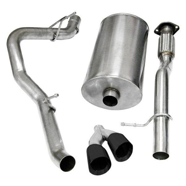 Corsa 304 SS Cat-Back Exhaust System with Dual Side Exit For Chevy/GMC 14914BLK