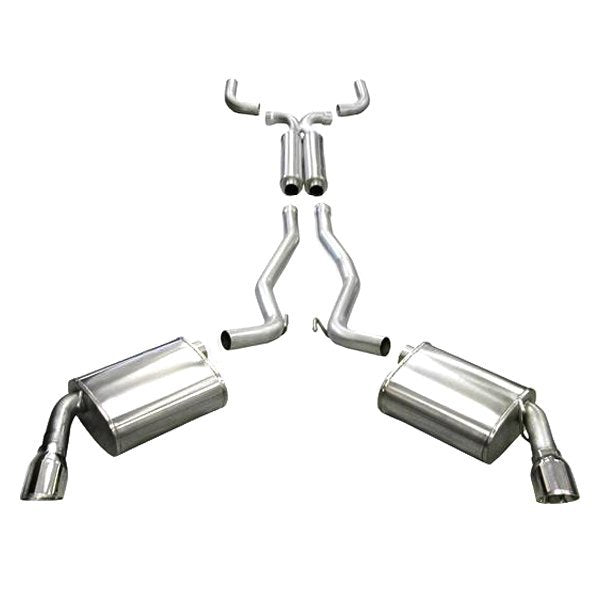 Corsa 304 SS Cat-Back Exhaust System with Split Rear Exit For Camaro 10-13 14955