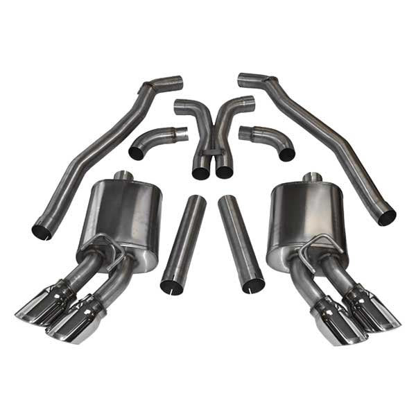 Corsa 304 SS Cat-Back Exhaust System with Quad Rear Exit For Camaro 10-15 14971