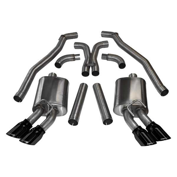 Corsa 304 SS Cat-Back Exhaust System w/Quad Rear Exit For Camaro 10-15 14971BLK
