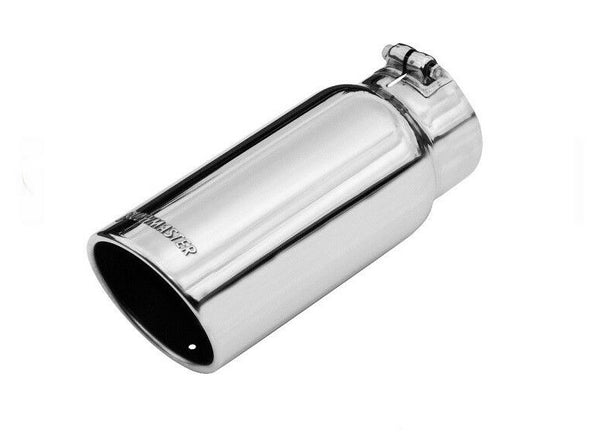 Flowmaster 5" Stainless Rolled Angle Clamp-On Exhaust Tip for 4" Tailpipe 15368