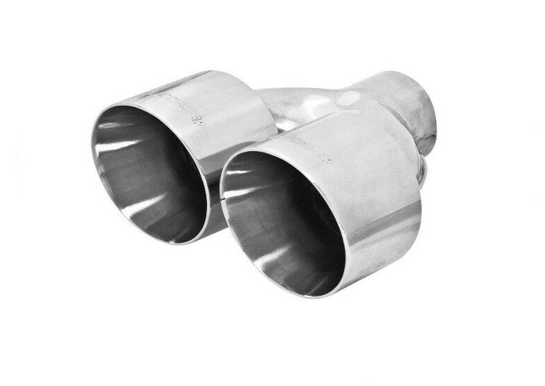 Flowmaster 4" Stainless Steel Dual Exhaust Tip Weld-On for 2.5" Tailpipe - 15391