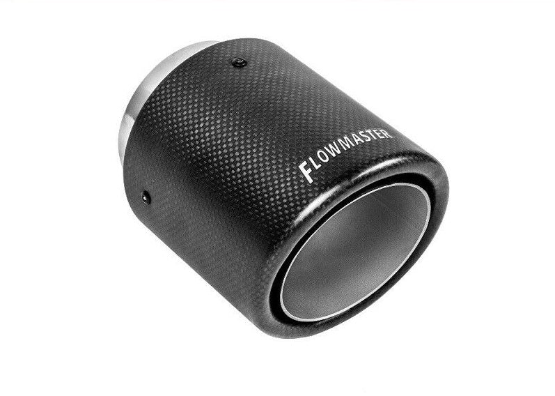 Flowmaster Universal Carbon Fiber Exhaust Tip Accessory for 3.0" Tubing - 15401