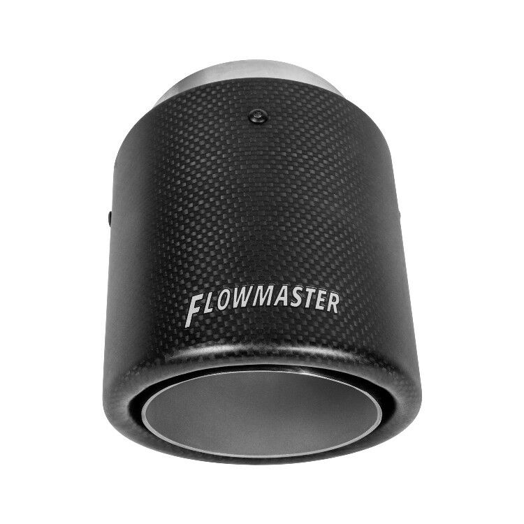 Flowmaster Universal Carbon Fiber Exhaust Tip Accessory for 3.0" Tubing - 15401