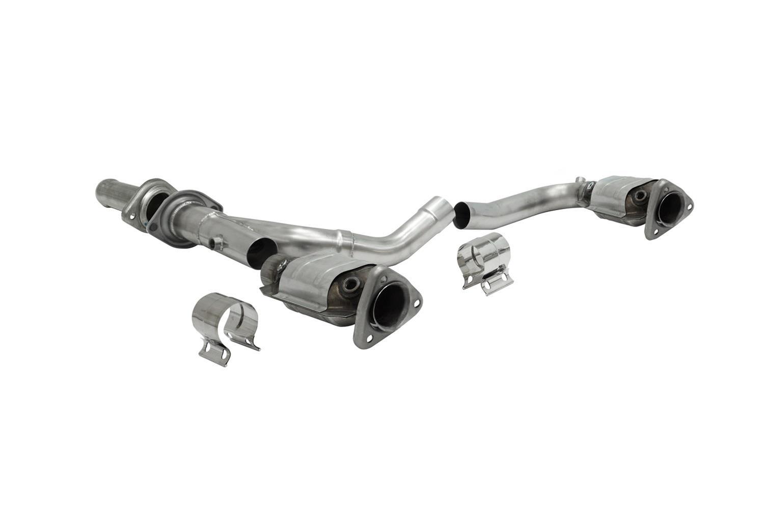 Corsa Long Tube Header Catted Connection Pipes For Chevy/GMC 09-13 16228