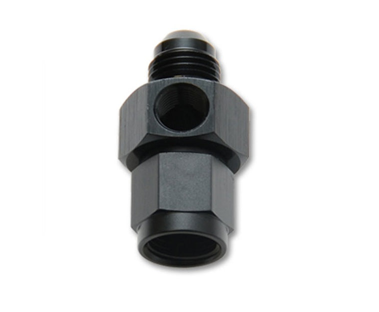 Vibrant Female AN to Male AN Flare Union Adapter with 1/8" NPT Port; -8AN- 16488