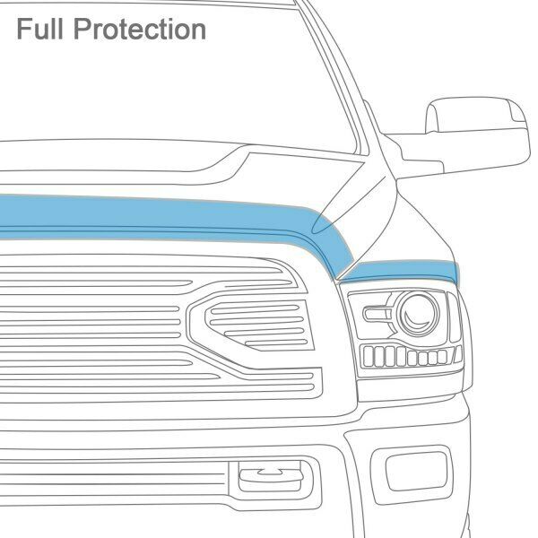 AVS Carflector Dark Smoke Hood Protector For Honda Civic 2-Dr&4-Dr 99-00 - 20324