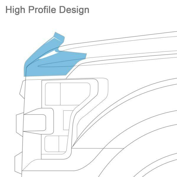 AVS Carflector Dark Smoke Hood Protector For Ford Focus 4-Door 2012-2012 - 20589