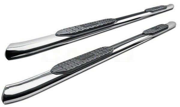Westin For 14-18 Sierra/Silverado PRO TRAXX Oval Nerf Bars 5"Polished Stainless