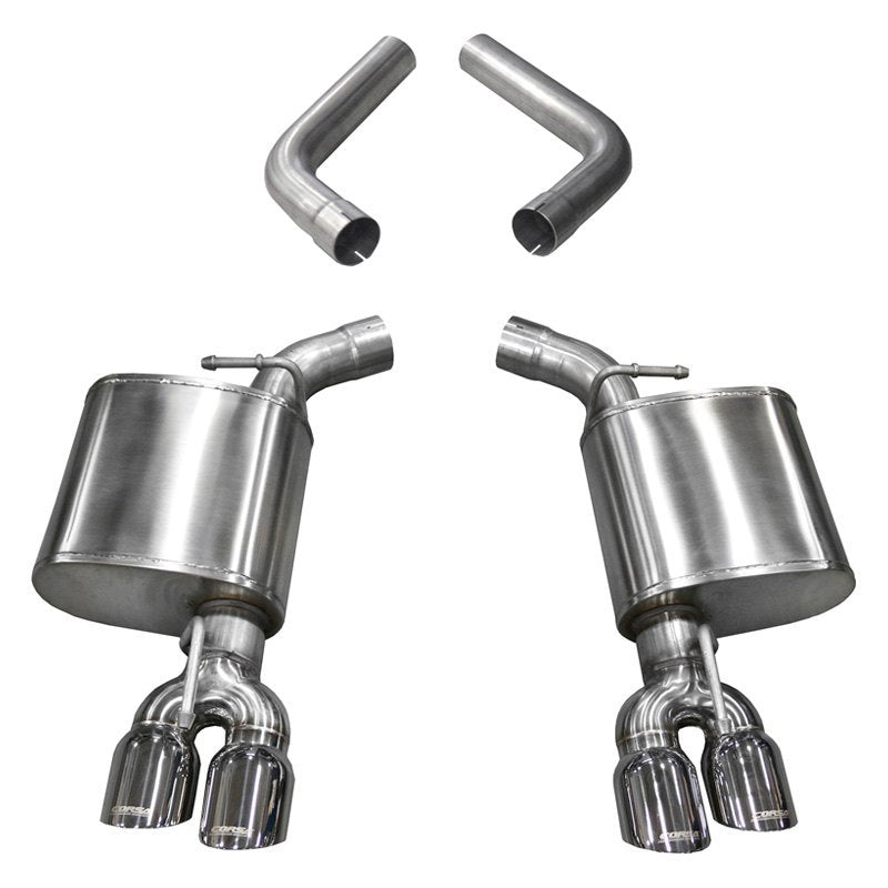 Corsa 304 SS Axle-Back Exhaust System Quad Rear Exit For Challenger 15-19 21020