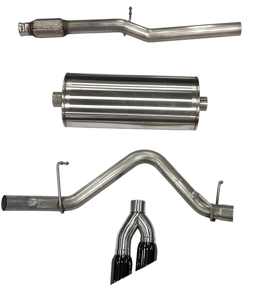 Corsa 304 SS Cat-Back Exhaust System with Dual Side Exit For Chevy/GMC 21030BLK