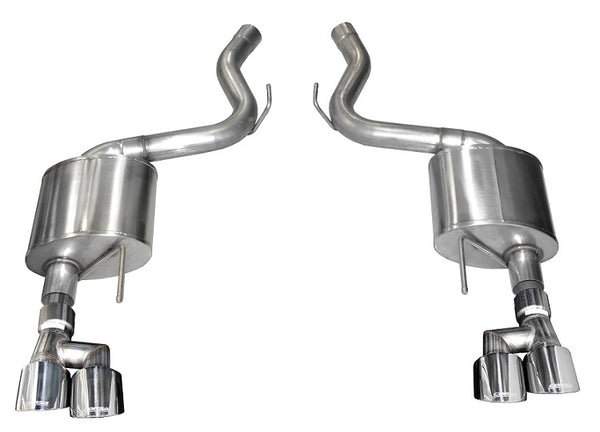 Corsa 304 SS Axle-Back Exhaust System Quad Rear Exit For Mustang 18-19 21039