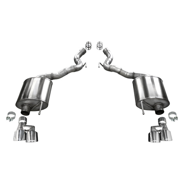 Corsa 304 SS Axle-Back Exhaust System Quad Rear Exit For Mustang 18-20 21050